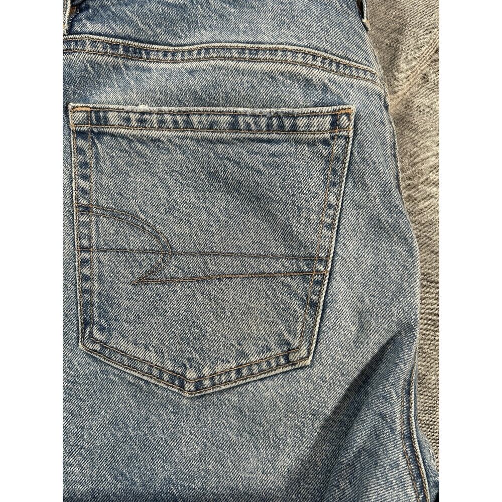 American Eagle Jeans Womens 8 Blue Denim Stretch Straight High Rise Medium Wash - Picture 16 of 16